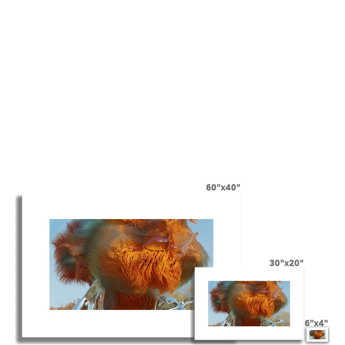 ORANGE HARVEY WALL BANGER Hahnemühle German Etching Print